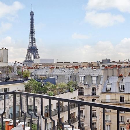 Eiffel Tower View Apartment Paris Bagian luar foto